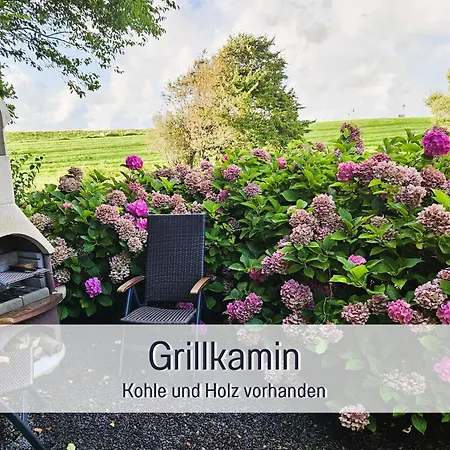 Lejlighed Kumm Rin - Ihre Private Nordsee-oase Direkt Hinter Dem Deich - Privater Gartenstrand - Sauna & Kamin - Vieles Fuer Den Kleinen Gast *