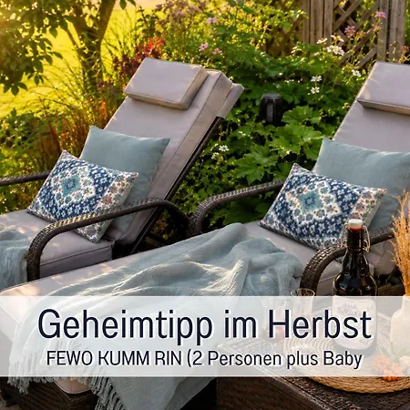 Lejlighed Kumm Rin - Ihre Private Nordsee-oase Direkt Hinter Dem Deich - Privater Gartenstrand - Sauna & Kamin - Vieles Fuer Den Kleinen Gast