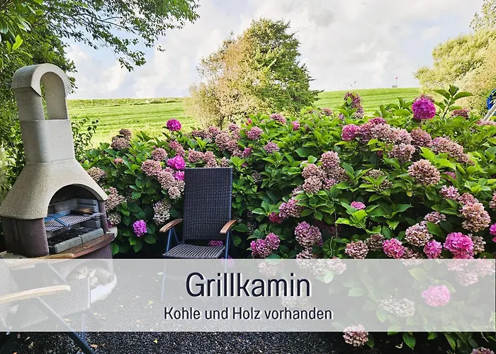 Daire Fewo Kumm Rin - Nordsee-Oase Fuer Zwei! Sauna-Kamin Und Gartenstrand! Baby Willkommen! *