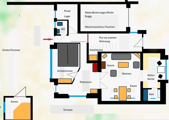 Apartman Kumm Rin - Kamin Und Sauna Carolinensiel